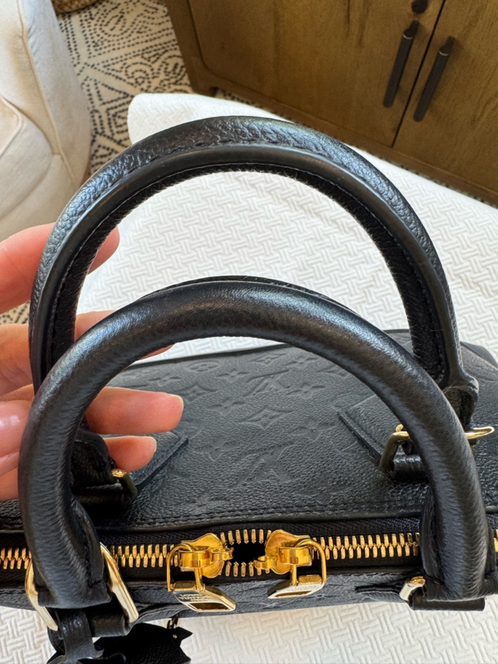 Louis Vuitton Noir Empreinte Neo Alma PM - Authentic. Excellent condition - Picture 8 of 15